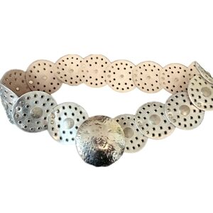 Vintage Concho Belt Genuine Empire Cherifien - Leather Casablanca Moroccan '70s*